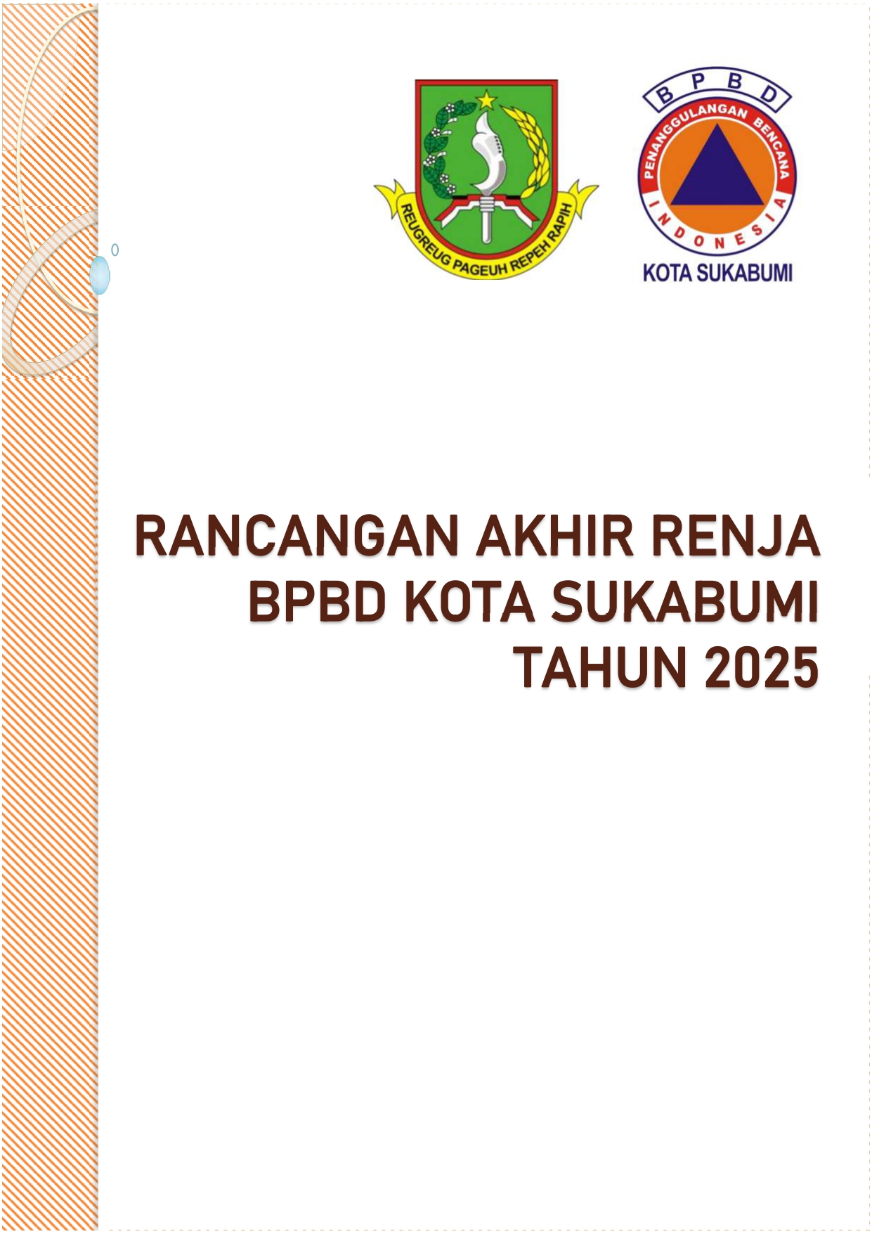Rencana Kerja BPBD Kota Sukabumi Tahun 2025